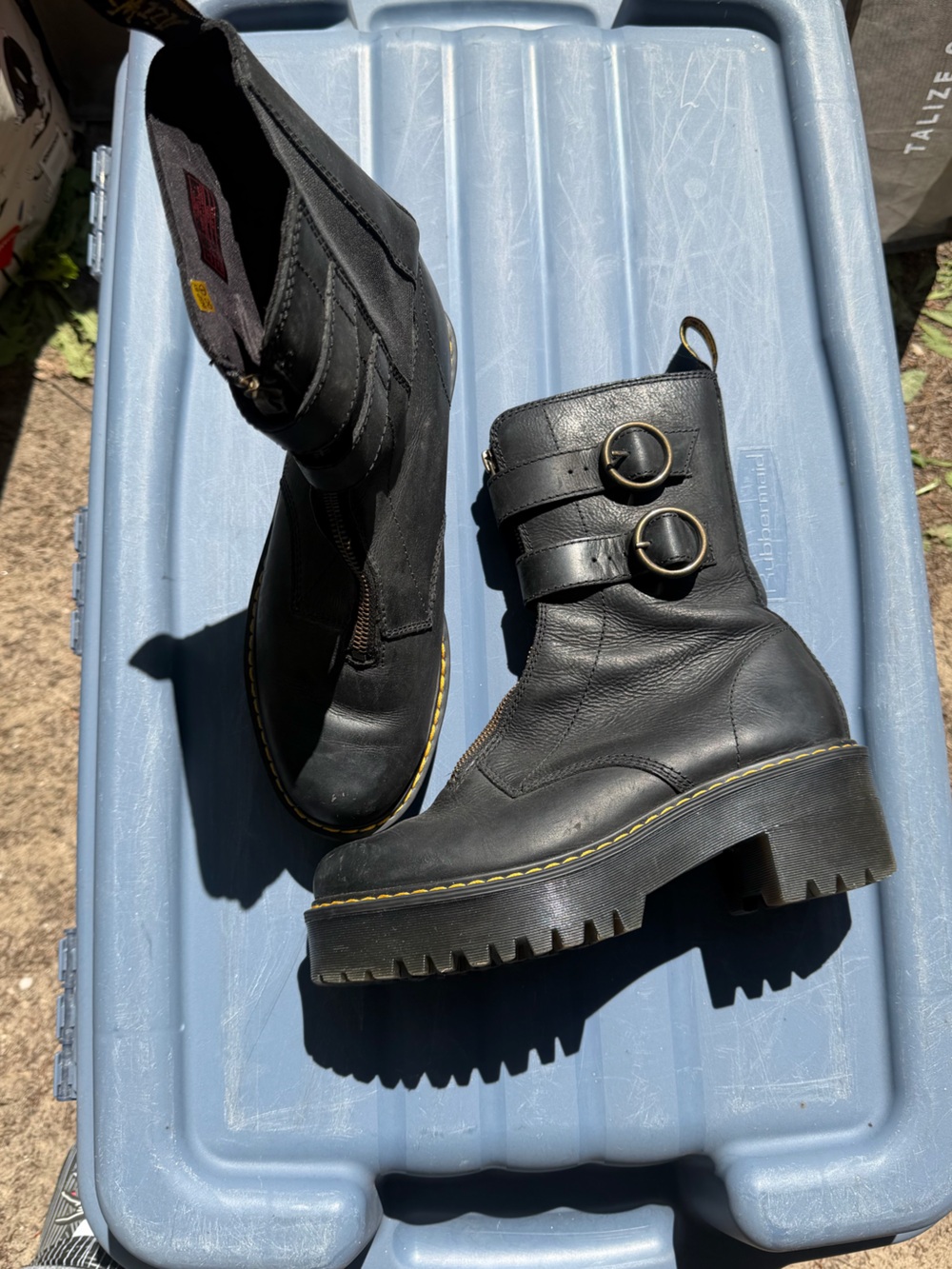 Dr Martin Tamela Platform Ankle Boots - women’s size 8